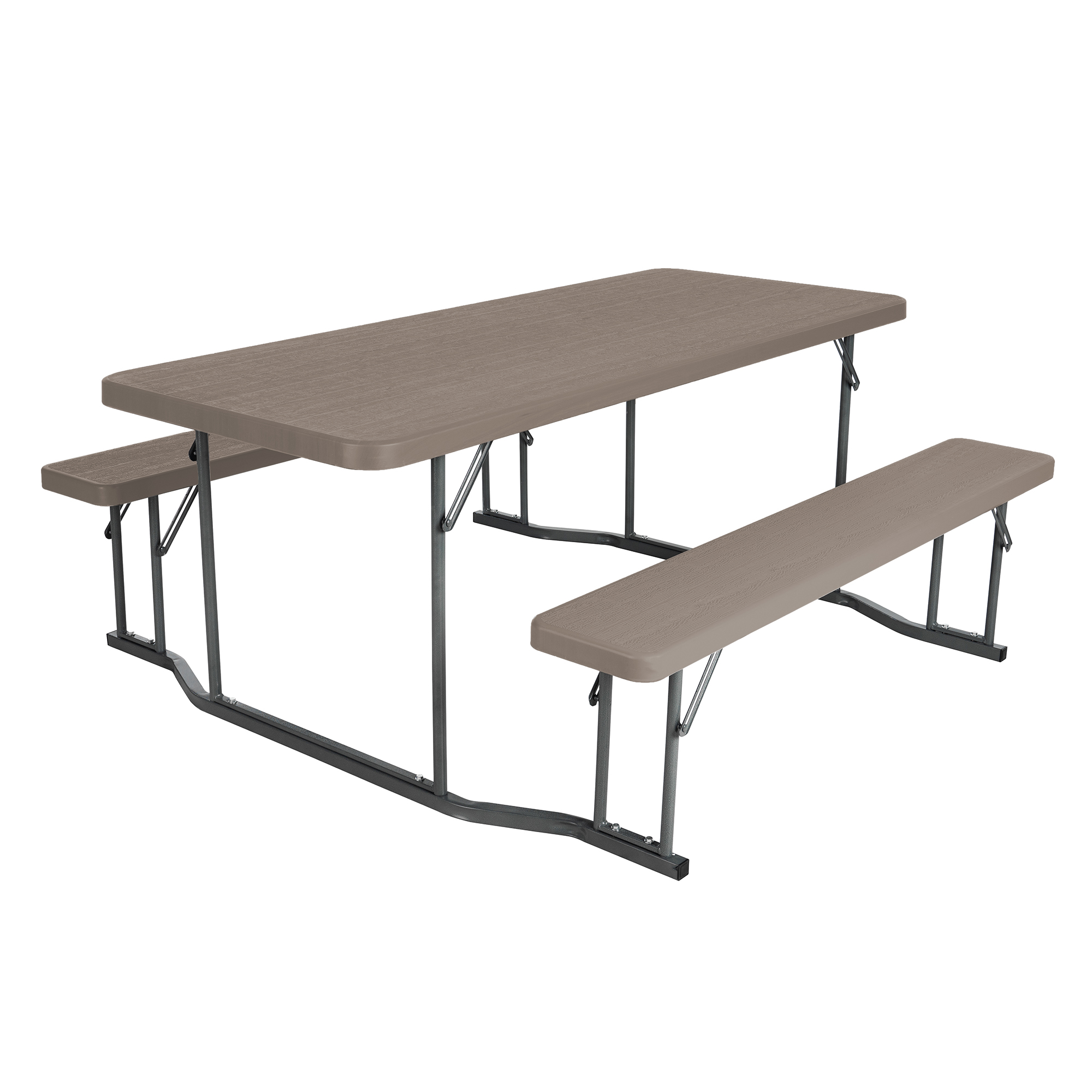 6ft Picnic Table (Brown and Black)