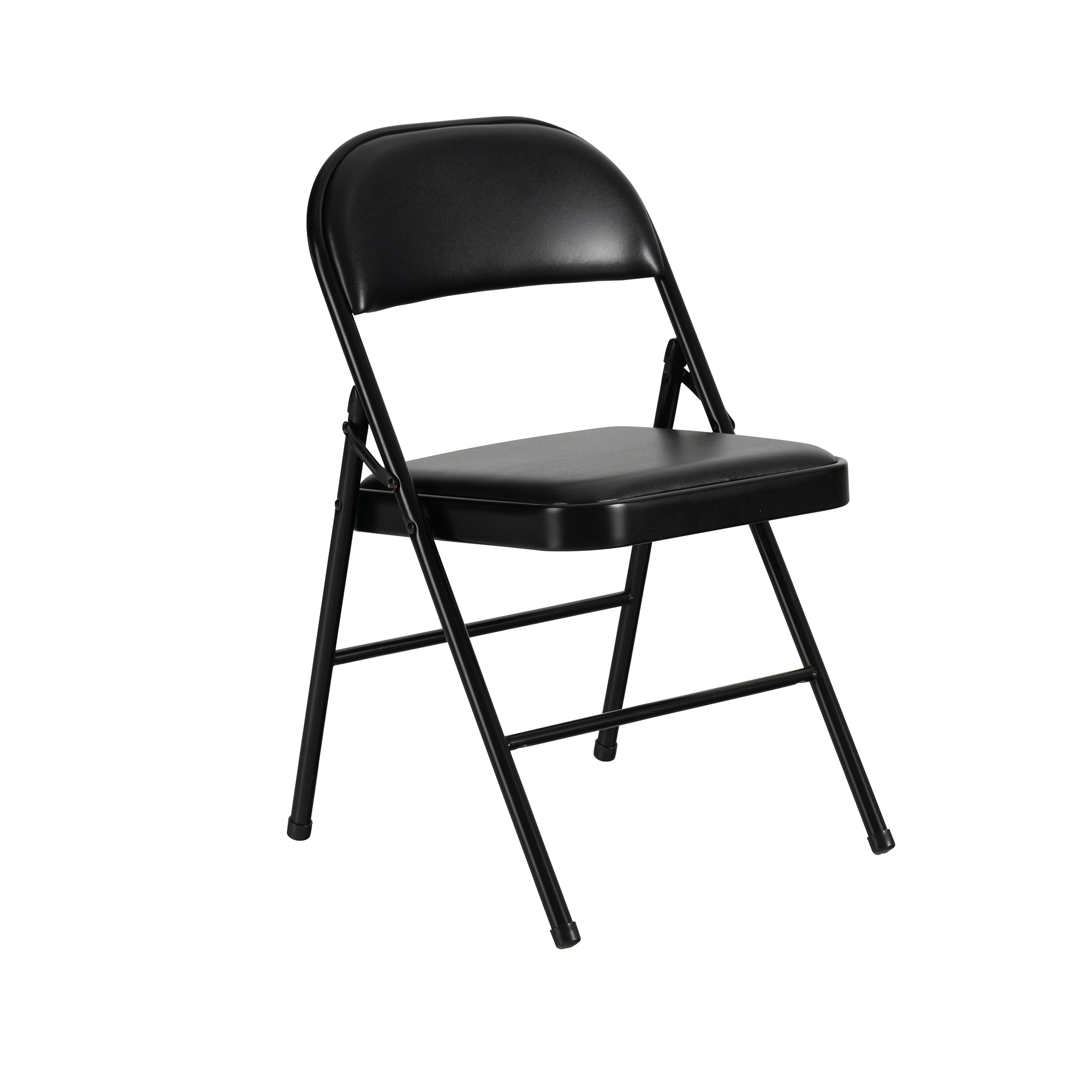 Folding Vinyl Padded Chair (Black)