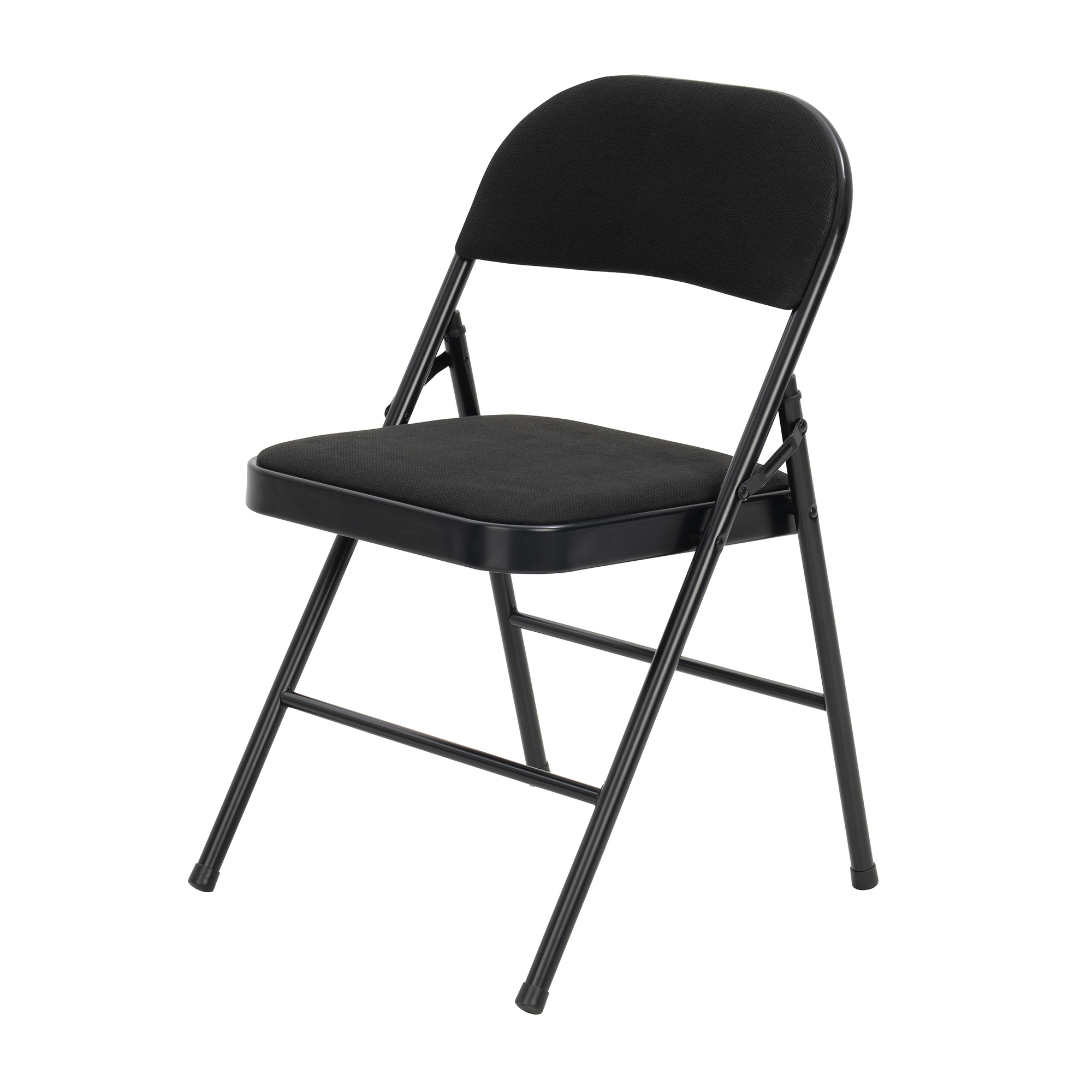 Black Steel Padded Folding Chair
